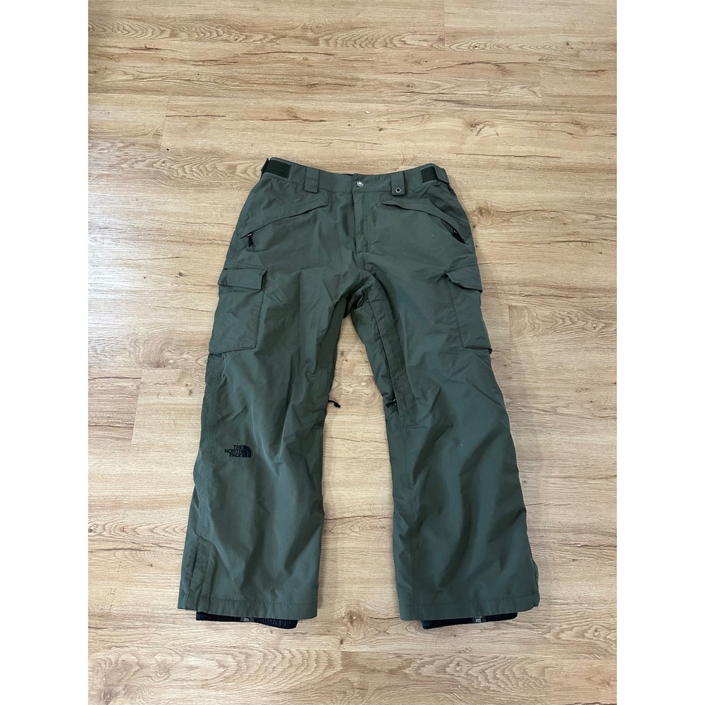 The North Face Mens Freedom Snow Cargo Pants Olive Green Large Ski Snowboard